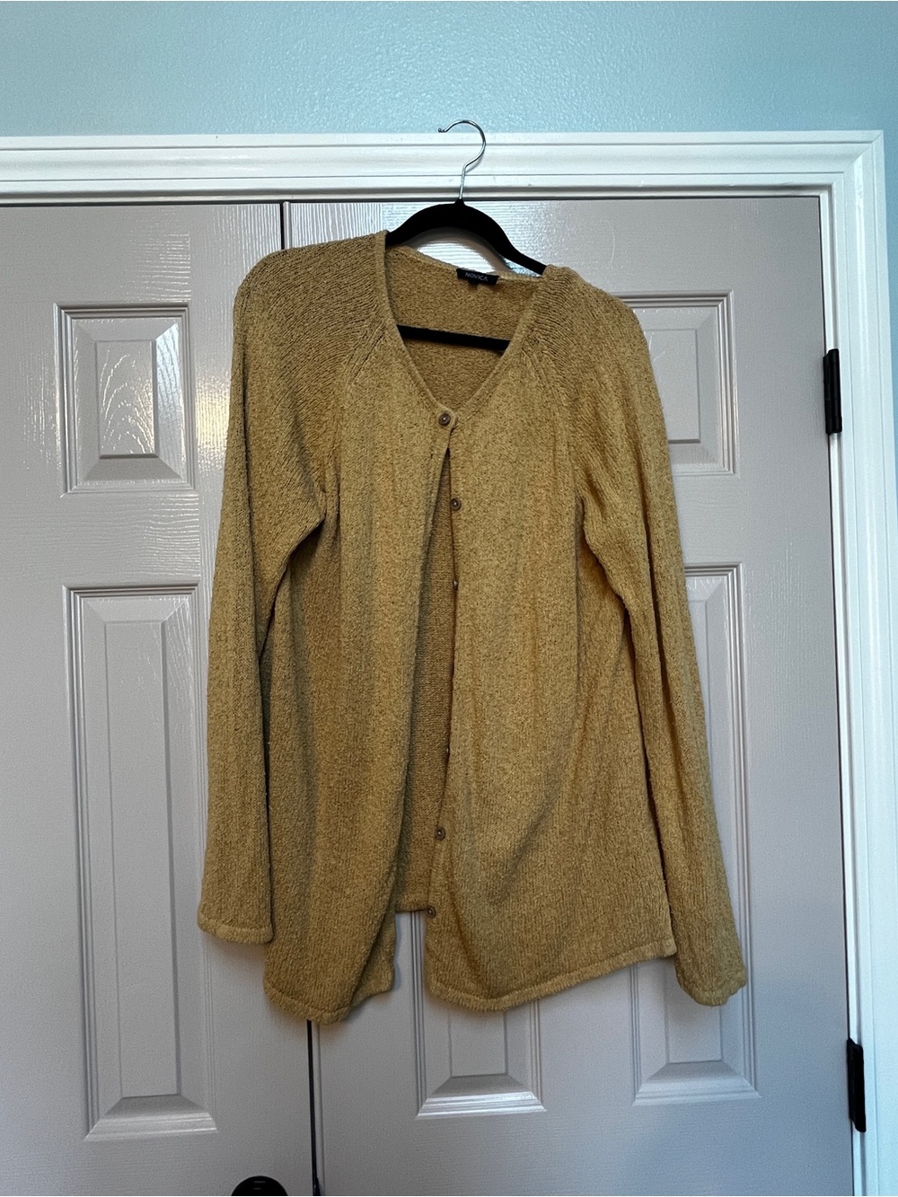 Women's Textured 100% Pima Cotton Button-Front Cardigan XL